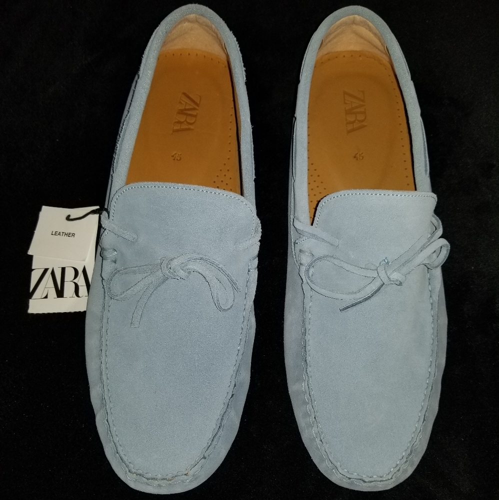 LIGHT BLUE Zara loafers